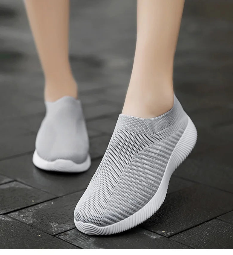 Women Shoes Breathable Flats Elastic Flat Shoes For Women Sneakers Spring Summer Footwear Lightweight Sports Shoes