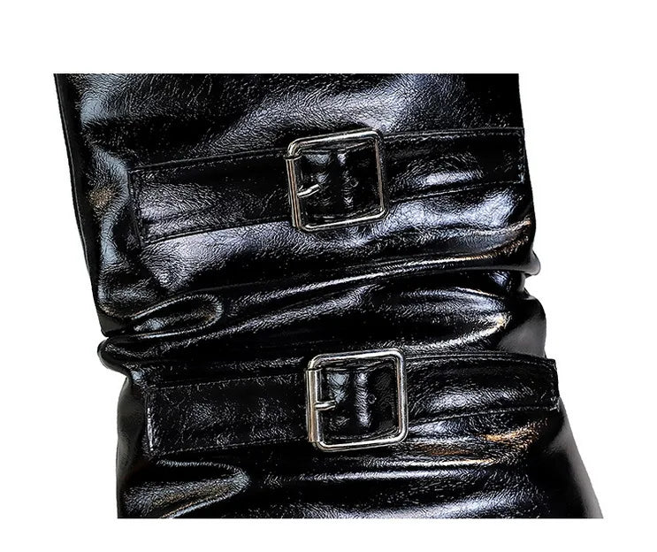 Pointed Fashion Women's Boots Retro Style Thick Heel Low Heel Medium Tube Women's Boots