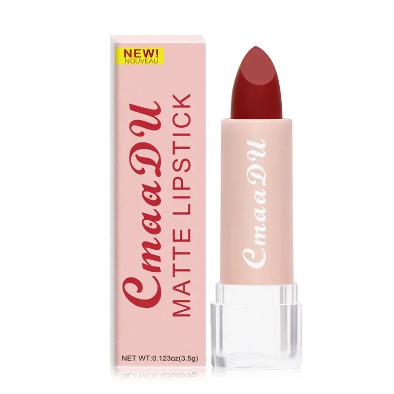 Woman Sexy 15Colors Velvet Matte Lipstick Lip gloss Tint for Lips Long Lasting Waterproof Non-stick Cup Lip Cosmetics Lip Make Up