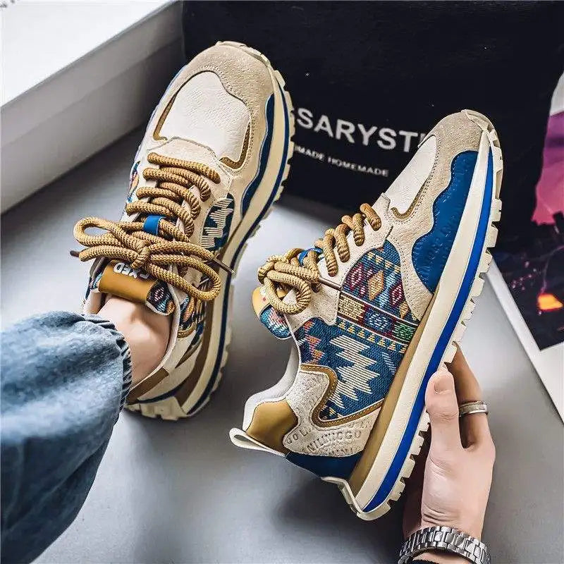 Dad Style women's Outdoor Running Shoes Thick Bottom Anti-Slip Wear-Resistant Youth Versatile Trendy Shoes