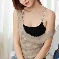 Women Active Bra Casual Top Letters Print Strap Cotton Top Fitness Gym Jogging Sleep Bra Girl Wire Free Bandeau Padded Bra Tops