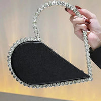 Mini Heart Shape Evening Bag Trendy Party Clutch Purse Women's Elegant Handbags For Party Prom