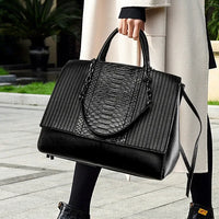 Fashionable Crocodile Pattern Tote Bag Women's Large Capacity Handbag High-End Feel Shoulder Bag Cross-Border New Model