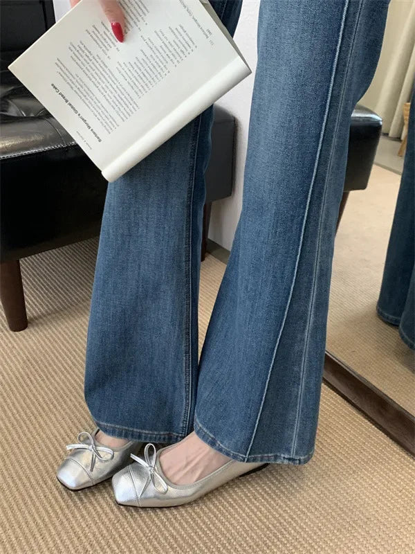 French Vintage Ballet Style Flat Bottom Single Shoes Women's Square Head Soft Bottom Mary Janes