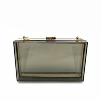 Acrylic Transparent Women Clutch Bag Chain Luxury Brand Women Evening Bags Handbag Chain Shoulder Bag
