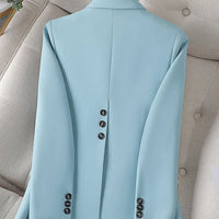Fashion Women Casual Blazer Ladies Long Sleeve Single Button Female Jacket