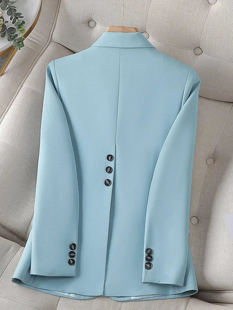 Fashion Women Casual Blazer Ladies Long Sleeve Single Button Female Jacket
