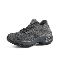 Lightweight Elastic Casual Women's Shoes Increased Height Slip-On Shake Shoes Breathable Comfortable