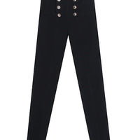 Fashion Women's Trousers New High-elastic Double-breasted Tight-fitting High-waisted Slimming Pants Women's Pants