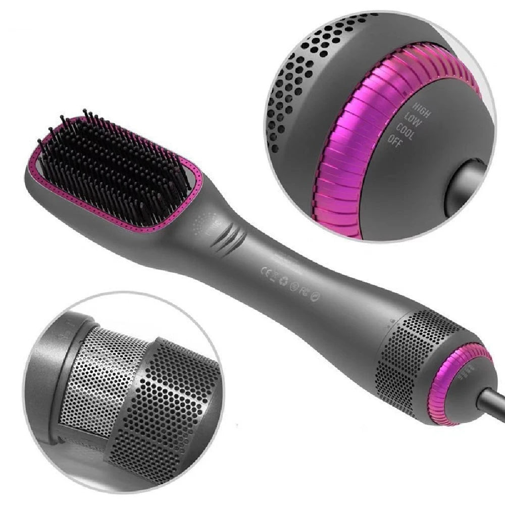 3 in 1 Hair Dryer Brush Professional 1200W Powerful Ceramic Tourmaline 3 Heat Settings One Step Hair Dryer and Styler Natalia Home Fashion    Natalia Home Fashion