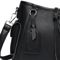 Soft Genuine Leather Crossbody Bag Women Fashion Shoulder Bag Large Capacity Handbag and Purse Ladies Cow hide Messenger Bag