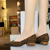 Retro Pointed Toe Suede Low Heel Shoes Shallow Mouth Hollow Heel Pedicure Shoe Daily Versatile Temperament Women's Shoes