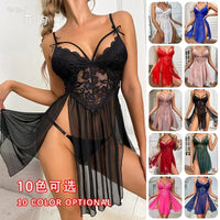 Nightgown Sleepwear Women's Clothing Home wear Suspenders Lace Sexy Comfortable Casual Embroidery Fashion Breathable Loose Fit