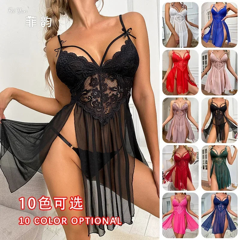 Nightgown Sleepwear Women's Clothing Home wear Suspenders Lace Sexy Comfortable Casual Embroidery Fashion Breathable Loose Fit