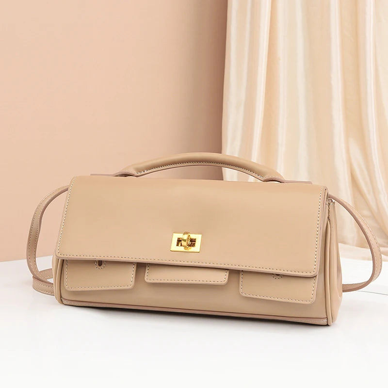 Luxury Women Bags PU Leather Shoulder Bags Women Fashion Gold Buckle Handbags Women Crossbody Bags