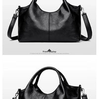 Fashionable Pure Color Basket Handbag Women's Commuter Bag Soft PU Leather Vintage Style Single Shoulder Bag with Internal Zipper