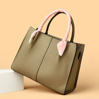 Genuine Leather Women Shoulder Crossbody Bag Large Capacity Soft Cowhide Handbag Ladies Tote Sac