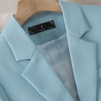 Fashion Women Casual Blazer Ladies Long Sleeve Single Button Female Jacket