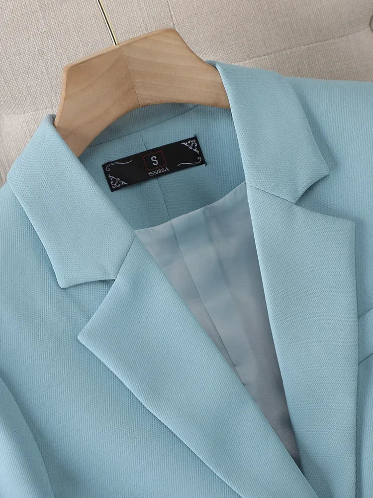 Fashion Women Casual Blazer Ladies Long Sleeve Single Button Female Jacket