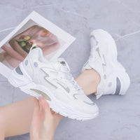 Women's Casual Breathable Leather Sneakers Versatile Flat Heel Shock Absorption Comfortable and Fashionable Shoes
