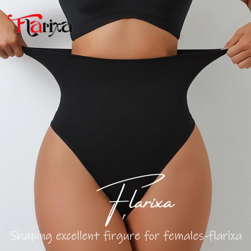 High Waist Slimming Control Thongs Tummy Shaper Underwear Women Seamless Shapewear Panties Compression Abdomen Briefs