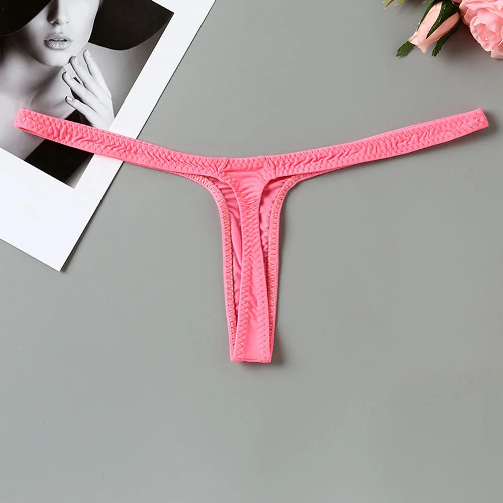 Women T Back Thin Sexy Sports Low Waist Sexy Underwear Woman Thin Soft Straps Simple Breathable Erotic Lingerie Low Waist Thongs