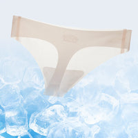2 Pcs  Pack Sexy Transparent Thong Panties Women Ultra-thin Sense Quick Drying Female Seamless Low-rise Solid Color T-pants Underwear