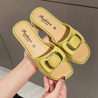 Women's Versatile Sandals - Fashion Thick Sole Flip Flops, Non-Slip Durable Outdoor Slides for Beach/Street Wear - Natalia Home Fashion