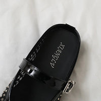 Luxury Shinny Diamond Women Mules Slippers Summer Shoes Crystal Footwear Rhinestones Slip On Brand Mary Jane Sandals Mesh Clogs