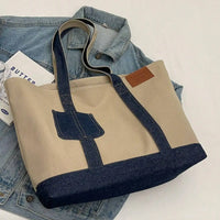 Stylish and Durable Canvas Tote Bag - Large Capacity for Women - Suitable for School, Work and Travel