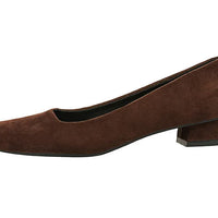 Women Fashion Style Quality Square Toe Low Heel Pumps Lady Prom Suede Shallow Mouth Thick High OL Single Shoes