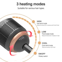 3 in 1 Hair Dryer Brush Professional 1200W Powerful Ceramic Tourmaline 3 Heat Settings One Step Hair Dryer and Styler Natalia Home Fashion    Natalia Home Fashion