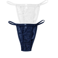 2PC Lace Thongs Panties Women Underwear Sexy Thongs Woman Low Waist Solid Underwear Seamless Female Underpants Lingerie