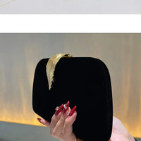 Elegant Evening Bags For Women Luxury Black Clutch Fashionable Envelope Clutch Bag, Party Wedding Handbag For Women Dinner Bag