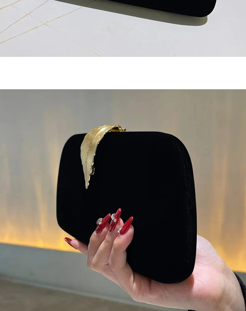 Elegant Evening Bags For Women Luxury Black Clutch Fashionable Envelope Clutch Bag, Party Wedding Handbag For Women Dinner Bag