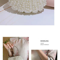 Pearl Handbag Women's Evening Dress Bag Ball Gown Diamond Clutch Bag Elegant Lady Purse