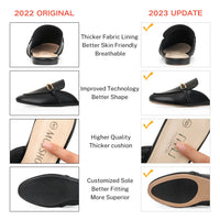 Fashion Pointed Toe Half Slippers Women Flat Shoes Ladies Slides Outside Mules Designer Sandals Summer Sandal