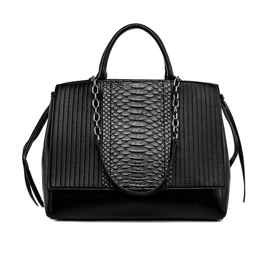 Fashionable Crocodile Pattern Tote Bag Women's Large Capacity Handbag High-End Feel Shoulder Bag Cross-Border New Model