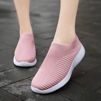Women Shoes Breathable Flats Elastic Flat Shoes For Women Sneakers Spring Summer Footwear Lightweight Sports Shoes