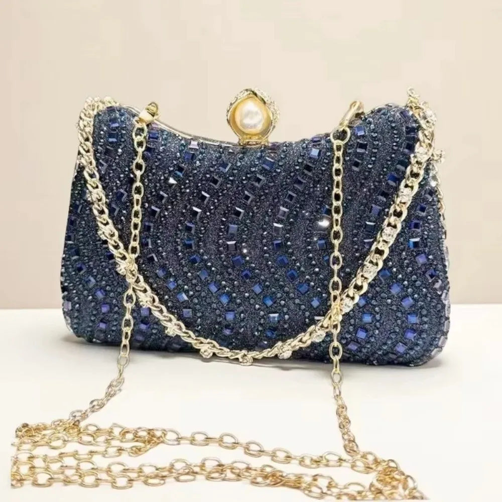Retro Premium Rhinestone Rhinestone Diamond Inlay Bag Diamond Inlay Evening Bag Sparkling Wedding Party Bag