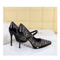 French Style Pointed Sexy High Heels for Women Thin Heels and Shallow Mouth Single Shoes