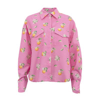 Fashion Loose Print Women's Shirt Casual Lapel Long Sleeve Shirts Elegant Classic Pockets Top Female Blouse