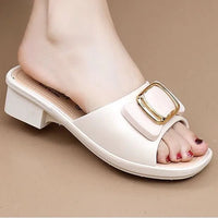 Women's Versatile Sandals - Fashion Thick Sole Flip Flops, Non-Slip Durable Outdoor Slides for Beach/Street Wear - Natalia Home Fashion
