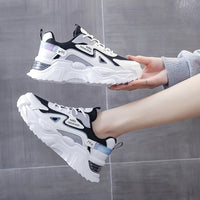 Style Women's Sports Shoes Platform Flat Shoes Women's Shoes Green casual sneakers Women's Thick Sole Sports Shoes