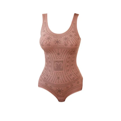 Seamless bodysuit printed plus size tummy control shapewear flat belly slimming full body shaper corset underwear women tank top