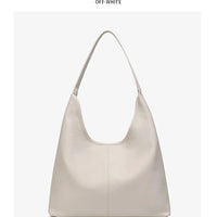 Retro Solid Color Large Capacity Women's Shoulder Bag Fashionable Versatile Niche Tote Bag Underarm Single Shoulder