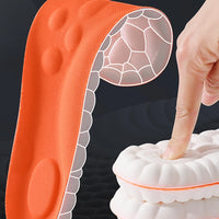 1/2/4pairs Latex Sport Insoles Soft High Elasticity Shoe Pads Orthotic Breathable Shock Absorption Cushion Arch Support Insole