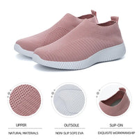 Women Shoes Breathable Flats Elastic Flat Shoes For Women Sneakers Spring Summer Footwear Lightweight Sports Shoes