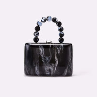 Ladies Acrylic Handbag Fashionable Personality Evening Bag Celebrity Socialite Clutch Bag Urban Minimalist Hard Shell Square Bag