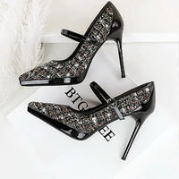French Style Pointed Sexy High Heels for Women Thin Heels and Shallow Mouth Single Shoes